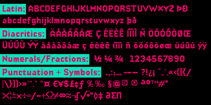 DeDisplay Two Font preview